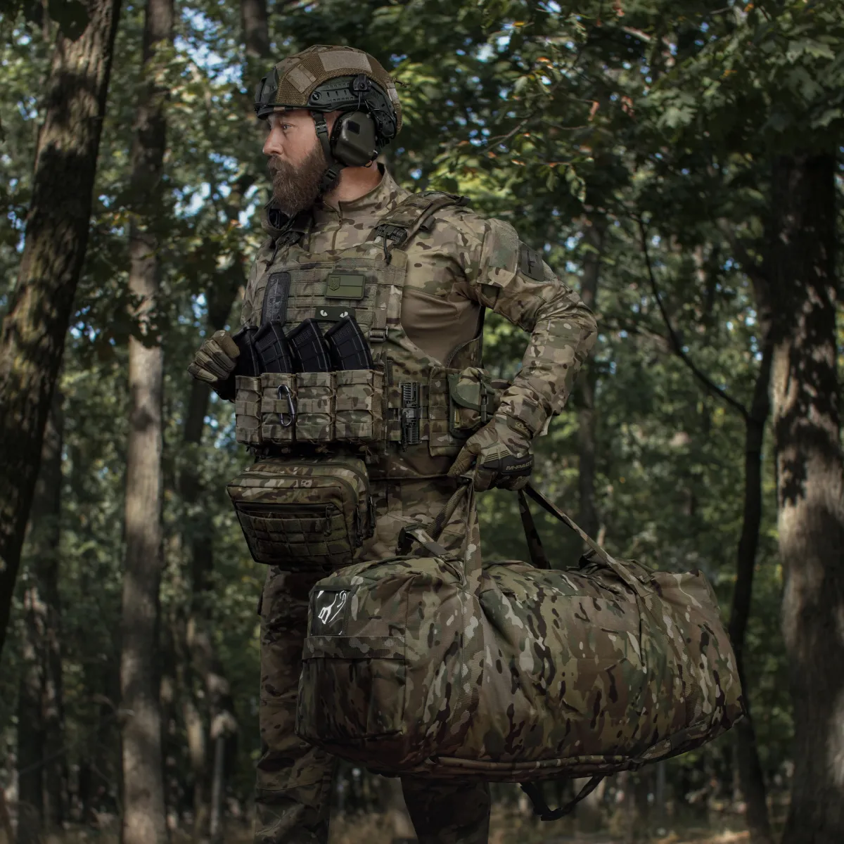 Тактична сумка баул на 100 л. Cordura 500D. Водостійка. Мультикам 6