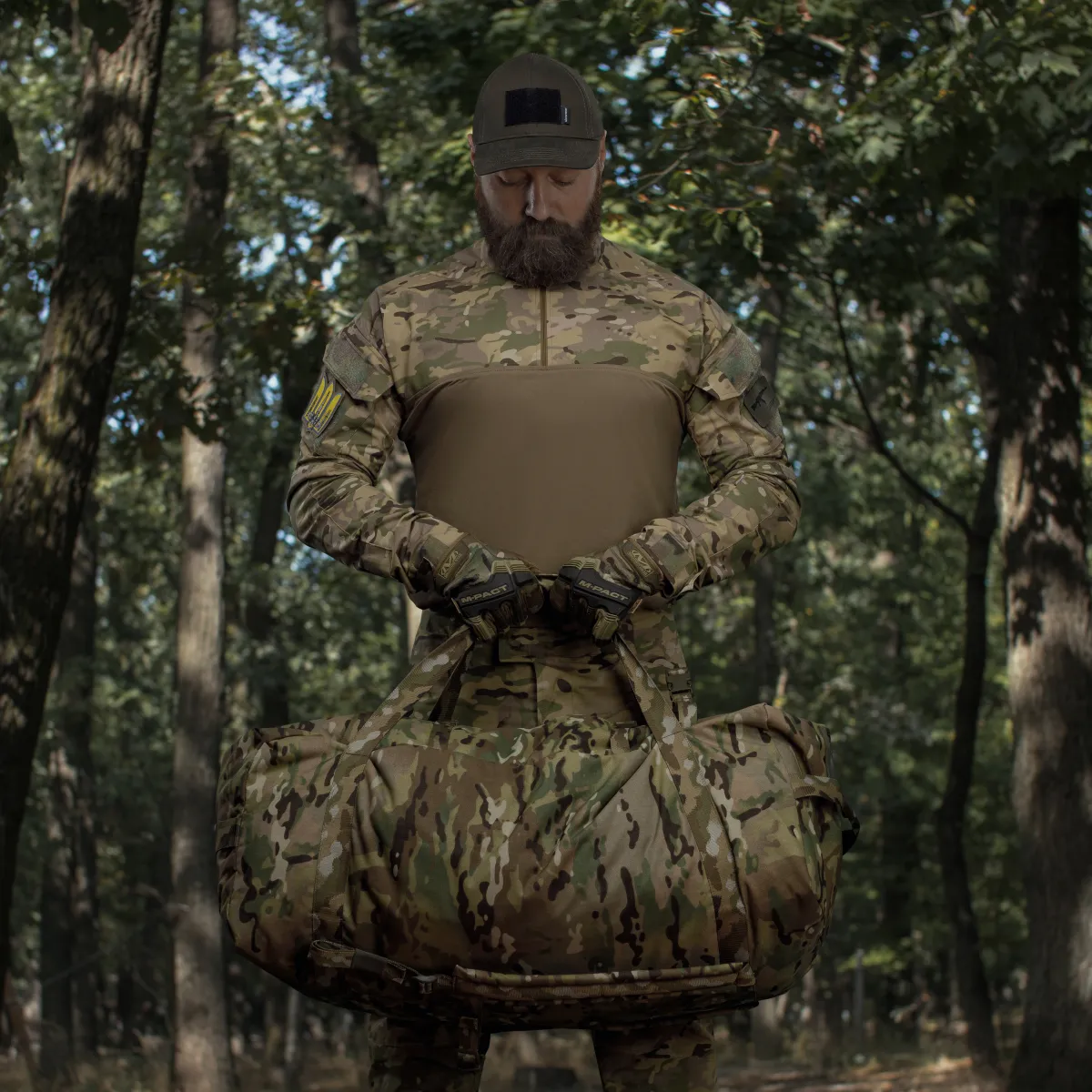 Тактична сумка баул на 100 л. Cordura 500D. Водостійка. Мультикам 8