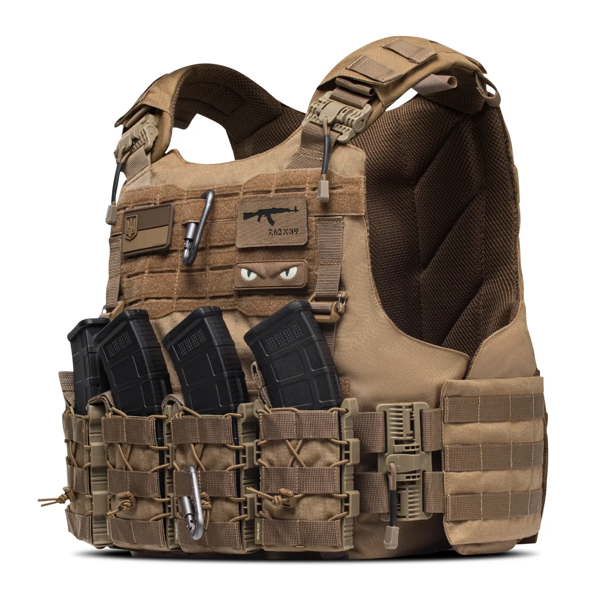 Бойовий бронежилет IBV-2 (Stanag 2920). Вага 3.7 кг. Збільшена площа захисту. Койот. S/M