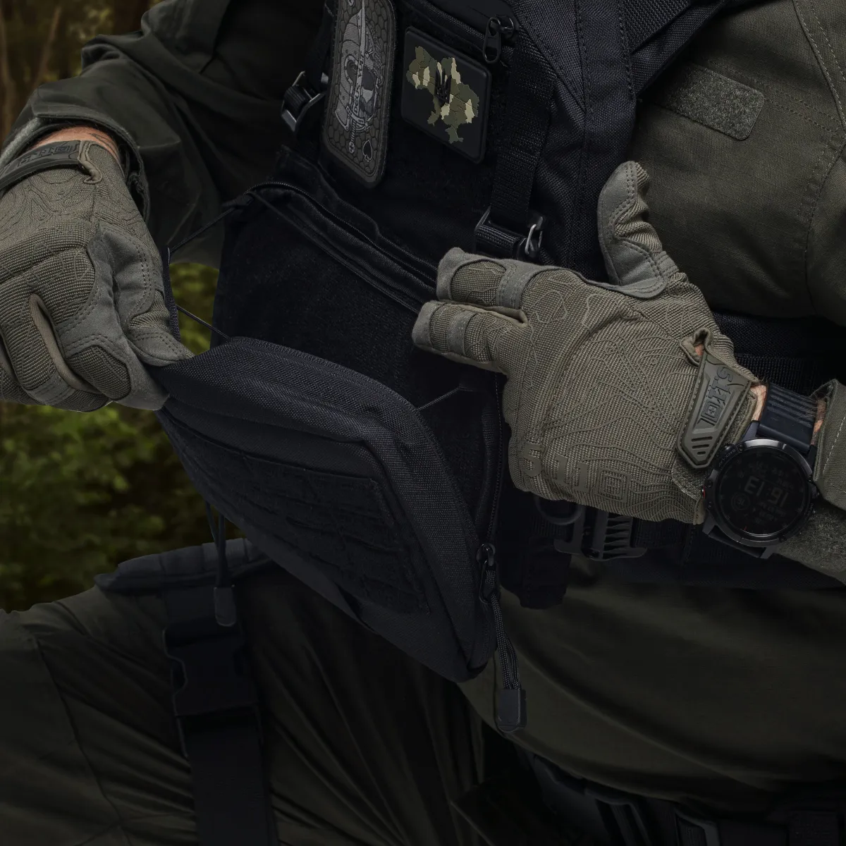 Административный подсумок PRO. Cordura 1000. Крепление Molle. Черный 7