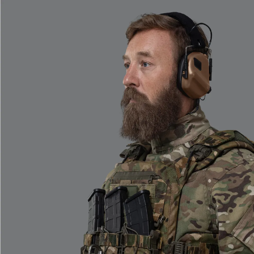 Активні навушники Earmor М31. Койот. Захист IPX-5, ударостійкі 7