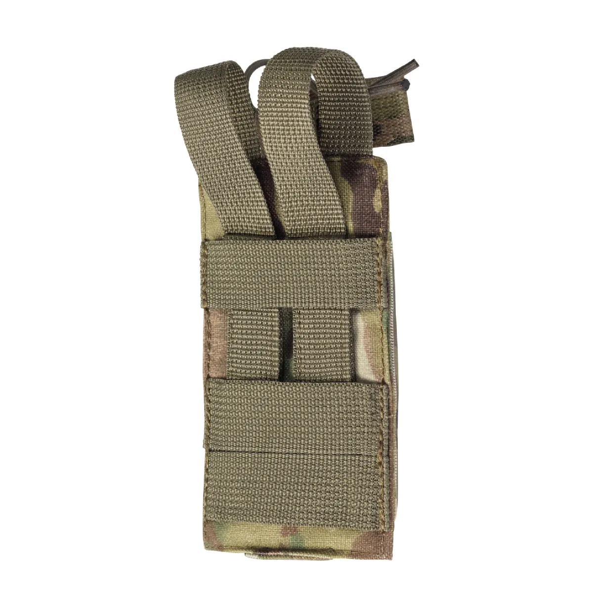 Одинарный эластичный подсумок под магазины АК/АR открытого типа. Крепление MOLLE. Мультикам 2