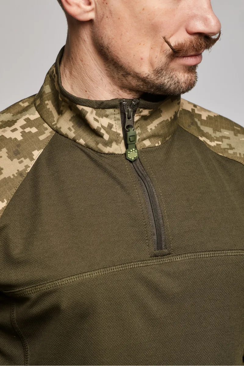 Тактическая рубашка UBACS ВСУ. Основа Coolmax, рукава Rip-Stop. Пиксель 7