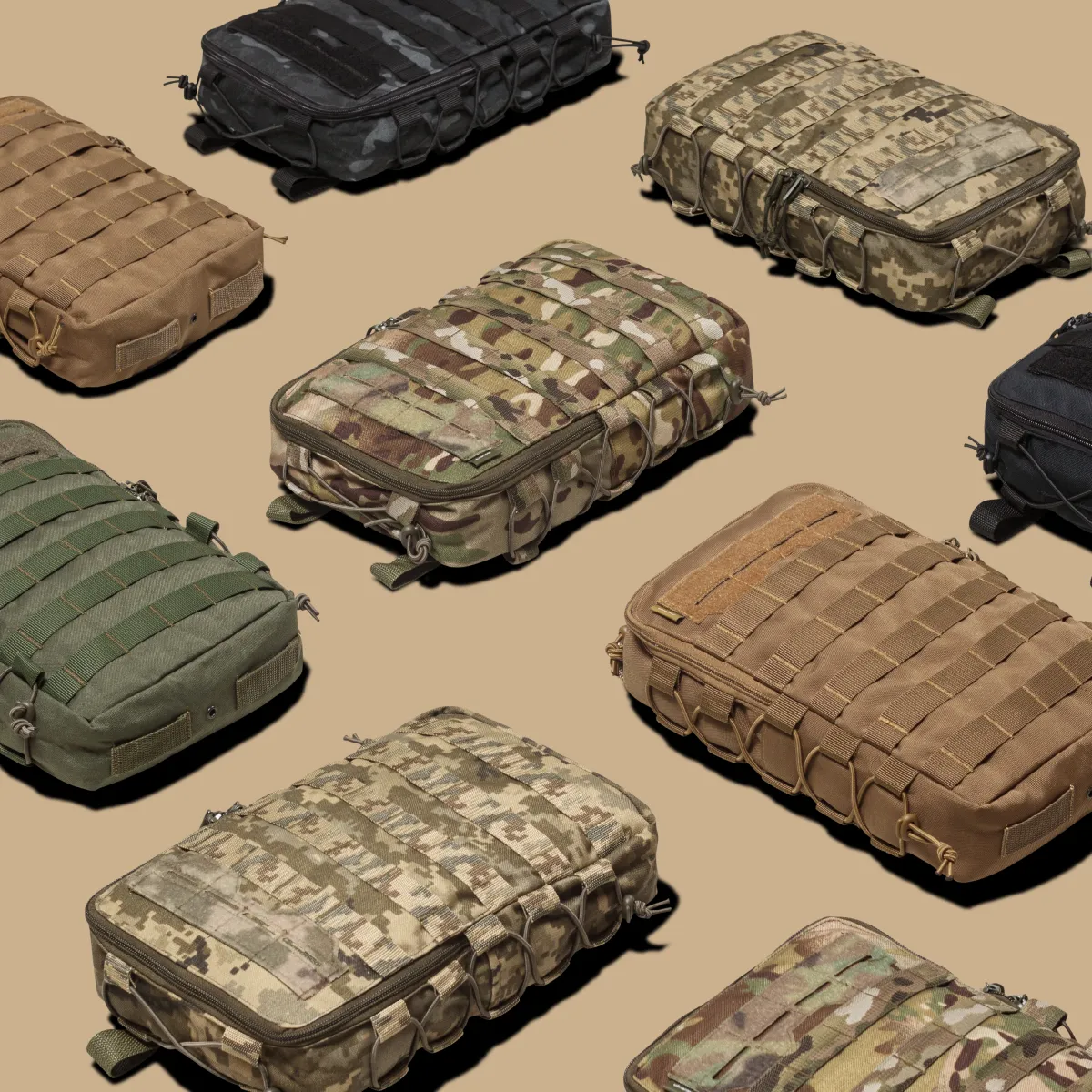 Тактический рюкзак на 10 л. Крепление Molle. Cordura 1000D. Мультикам 11