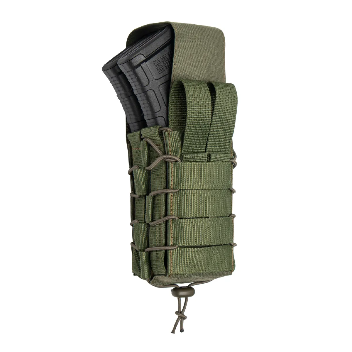 Подвійний закритий підсумок з клапаном під магазини АК/АR. Олива 2