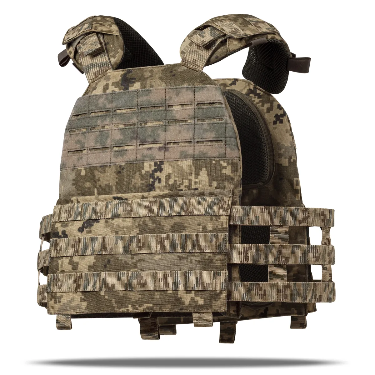 Бронежилет 4 уровня NIJ (M.V.P.). Вес 6.2 кг. Керамические плиты PGD U-line ESAPI 2.95 кг. Пиксель (мм-14) 2