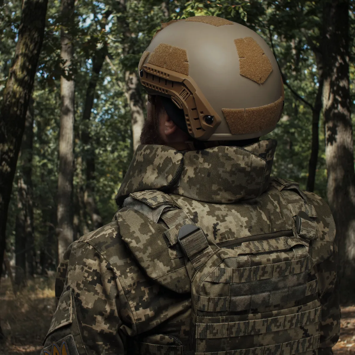 Балістичний захист шиї Gen 1 (та верхньої частини спини) 1-го класу. Піксель (мм-14) 9