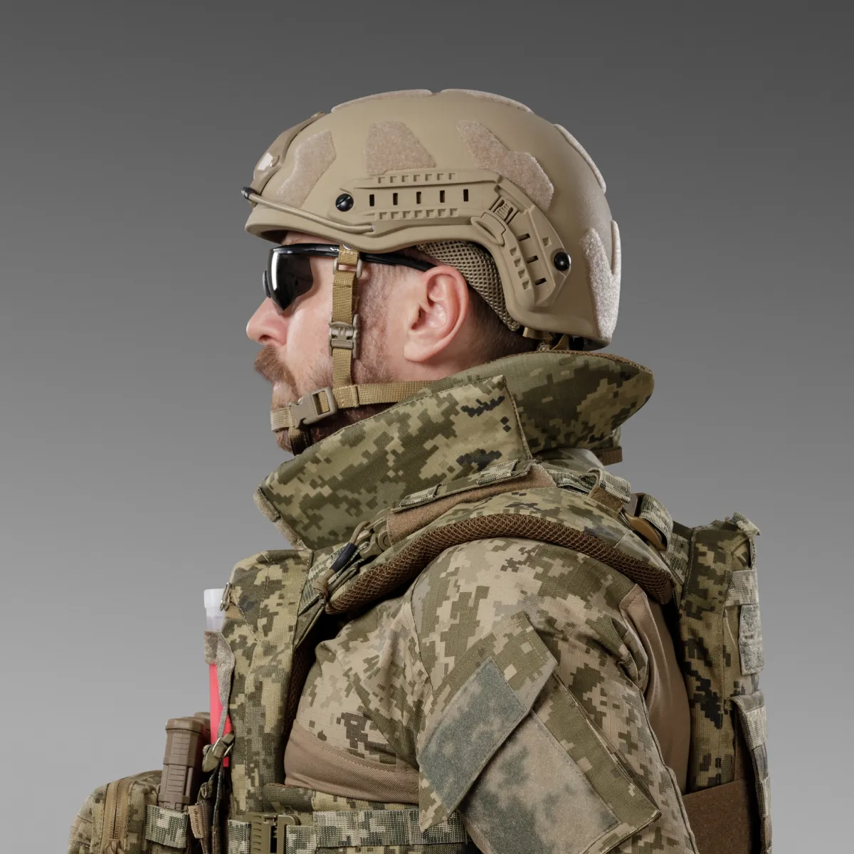 Баллистическая защита шеи Gen 3 (и верхней части спины) 2-го класса. Пиксель (мм-14) 9