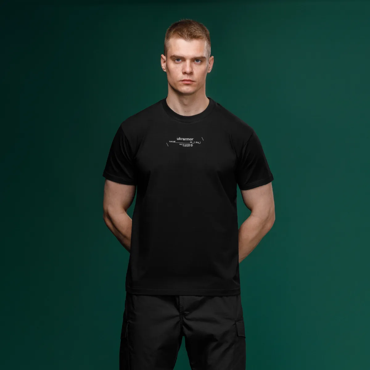 Футболка Basic Military T-Shirt из коллекции NAME. Cottone/Elastane, черный 2
