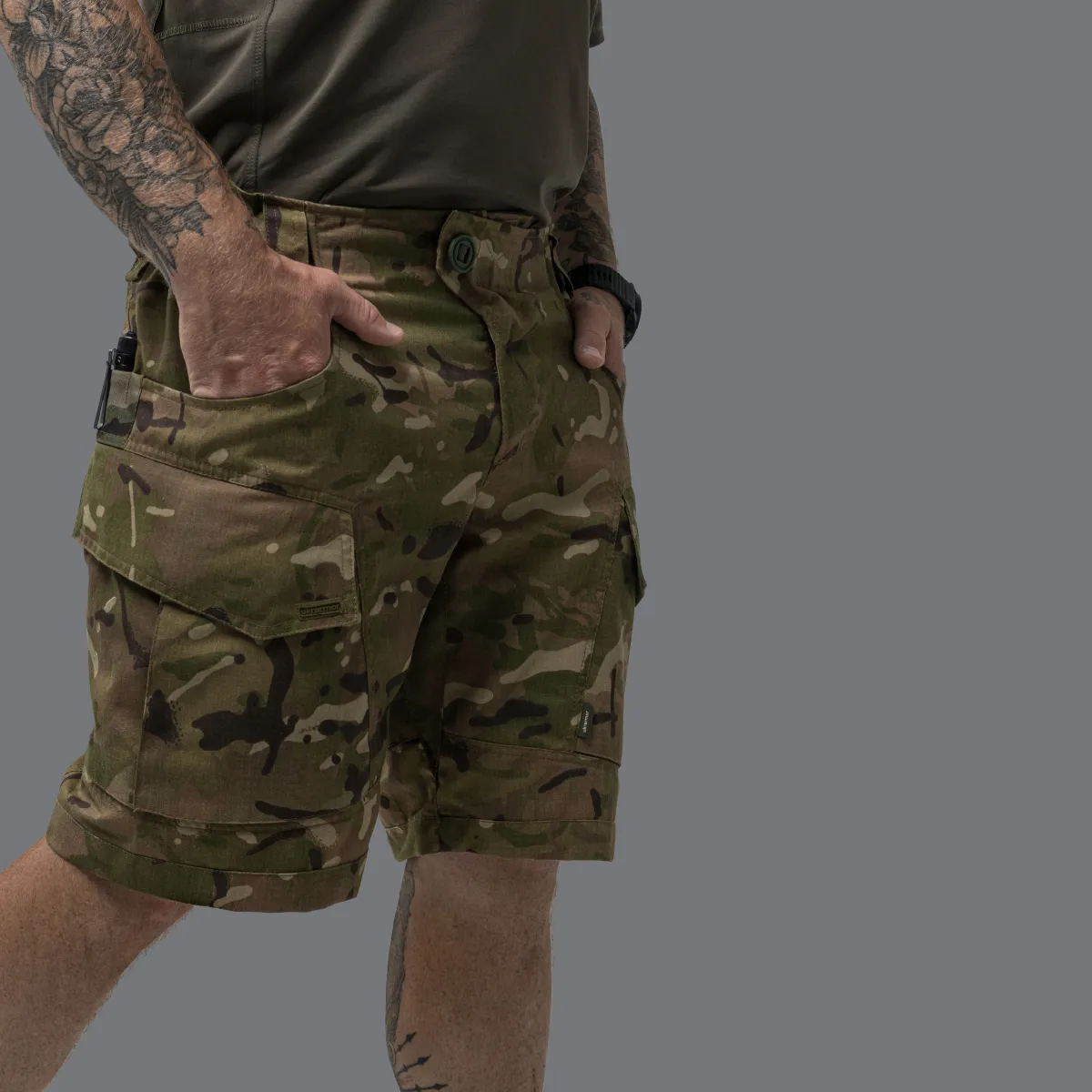 Шорти тактичні BDU Shorts I. 10 кишень. Cotton and polyester. Мультикам 8