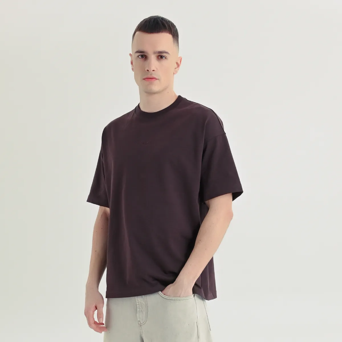 Футболка «Живи» от Rift. Oversize. Шоколадный 2