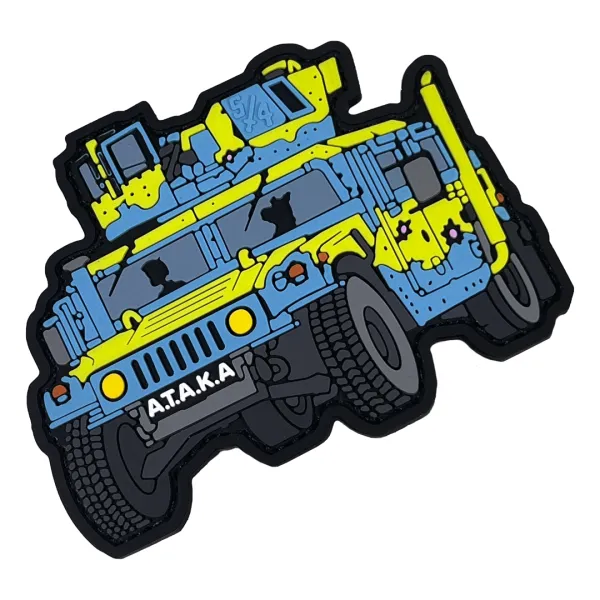 Патч (шеврон) «HMMWV Scooby-do» от Sanchi×А.Т.А.К.А. Мягкий ПВХ пластик 2