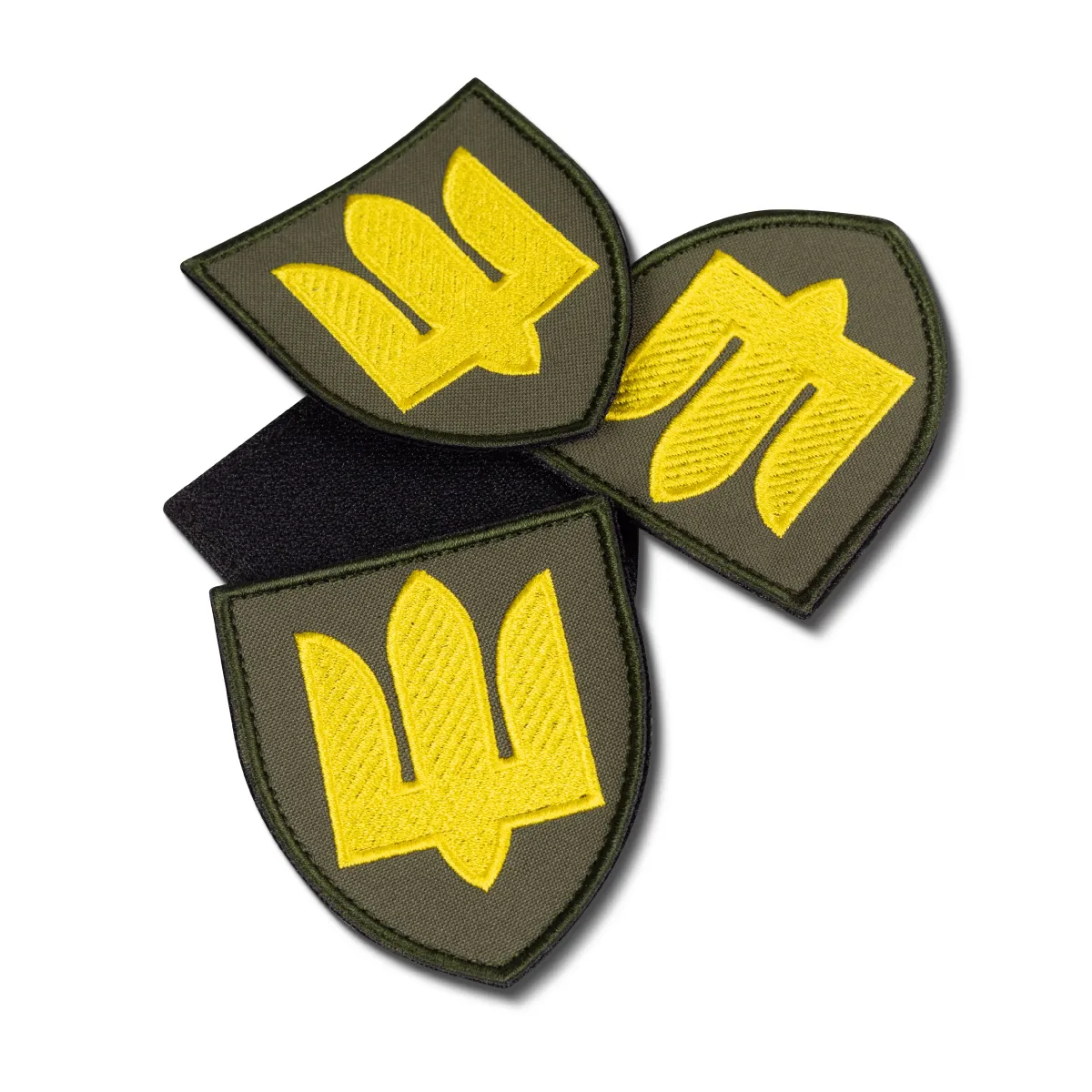 Шеврон (нашивка) Сухопутные войска ВСУ, 8х7 см. Олива 3