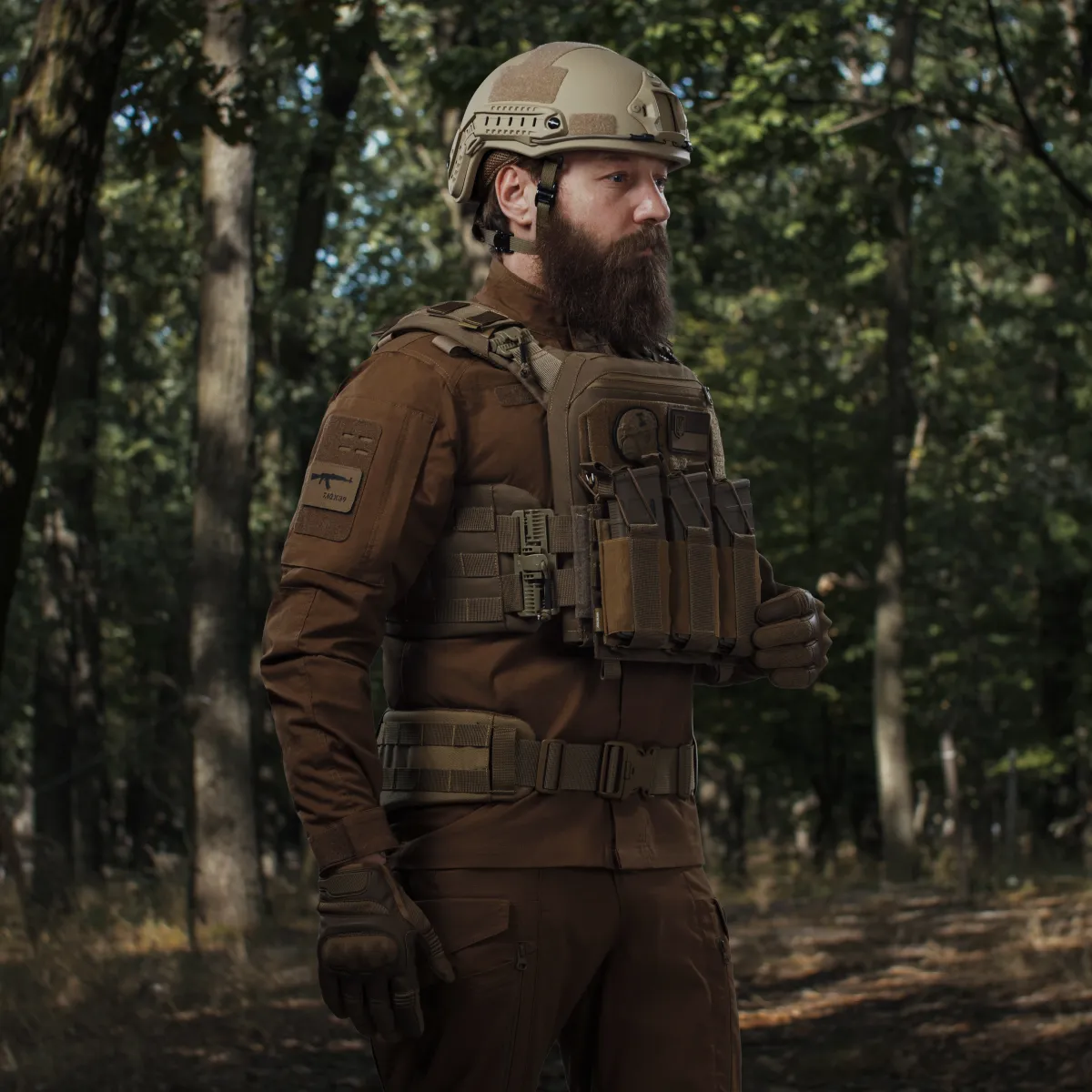 Потрійний еластичний підсумок для магазинів АК/АR відкритого типу з кріпленням MOLLE. Койот 5