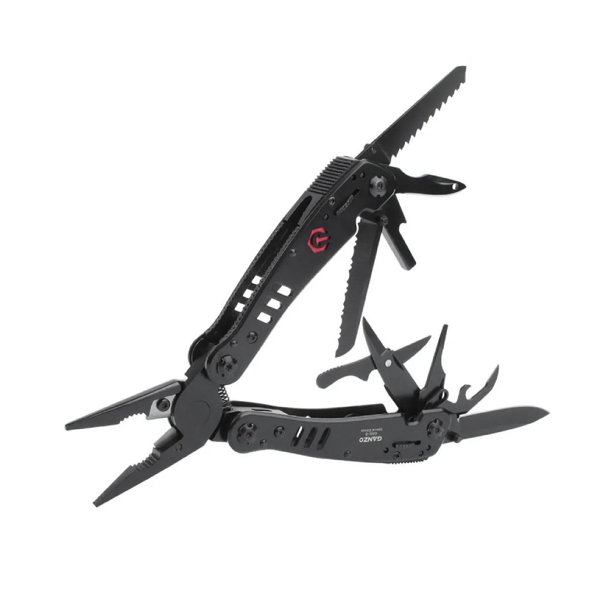 Мультитул Ganzo G302B. Сверхпрочная сталь. 12 разных элементов