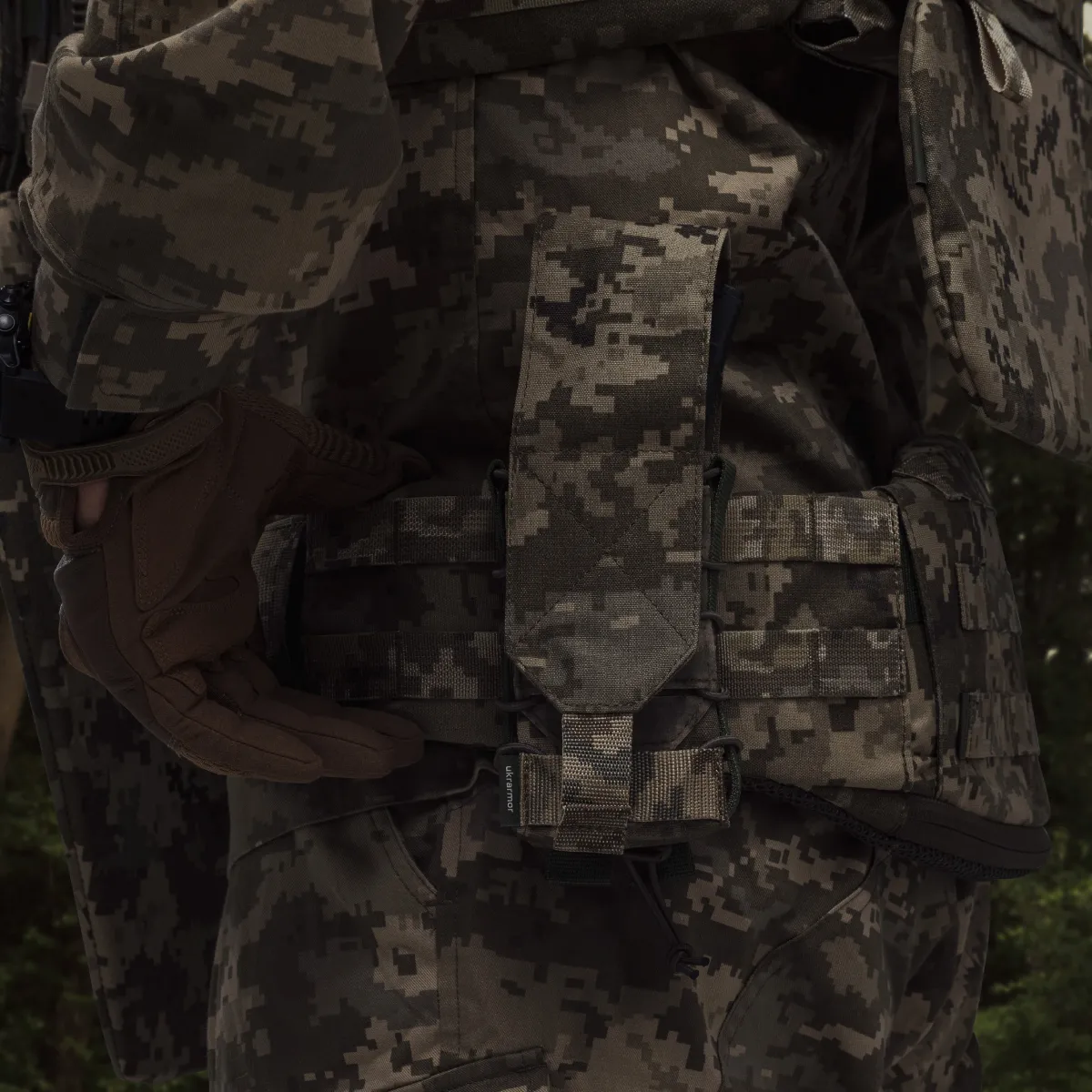 Одинарний закритий підсумок з клапаном під магазин АК/АR. Піксель (мм-14). 6