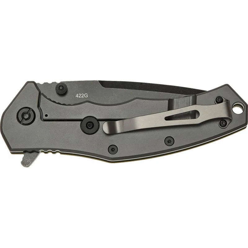 Ніж розкладний SKIF Griffin II BSW. Оливкове руків'я, темне лезо. 5