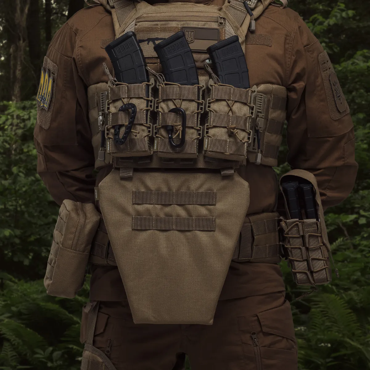 Противоосколочный фартук 2-го класса защиты (с баллистическим пакетом). Размер L. Койот 3