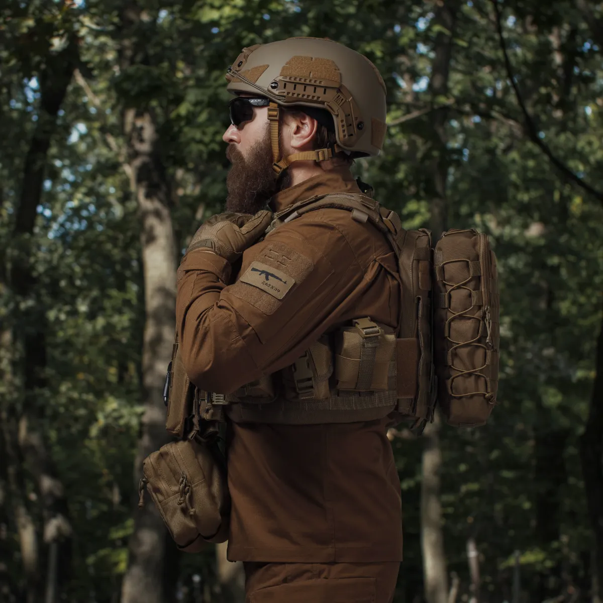 Тактический рюкзак на 10 л. Крепление Molle. Cordura 1000D. Койот 7