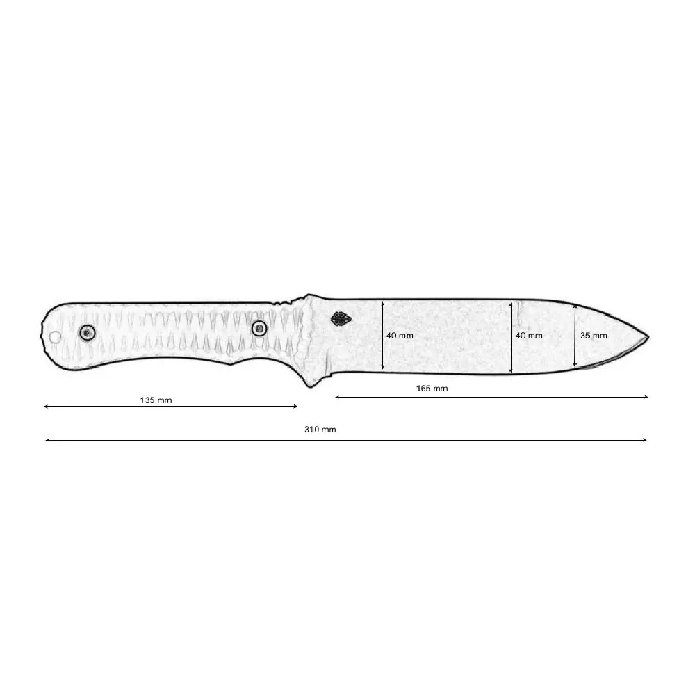 Общевойсковой нож Пехота Blade Brothers Knives с черным полимерным покрытием 5