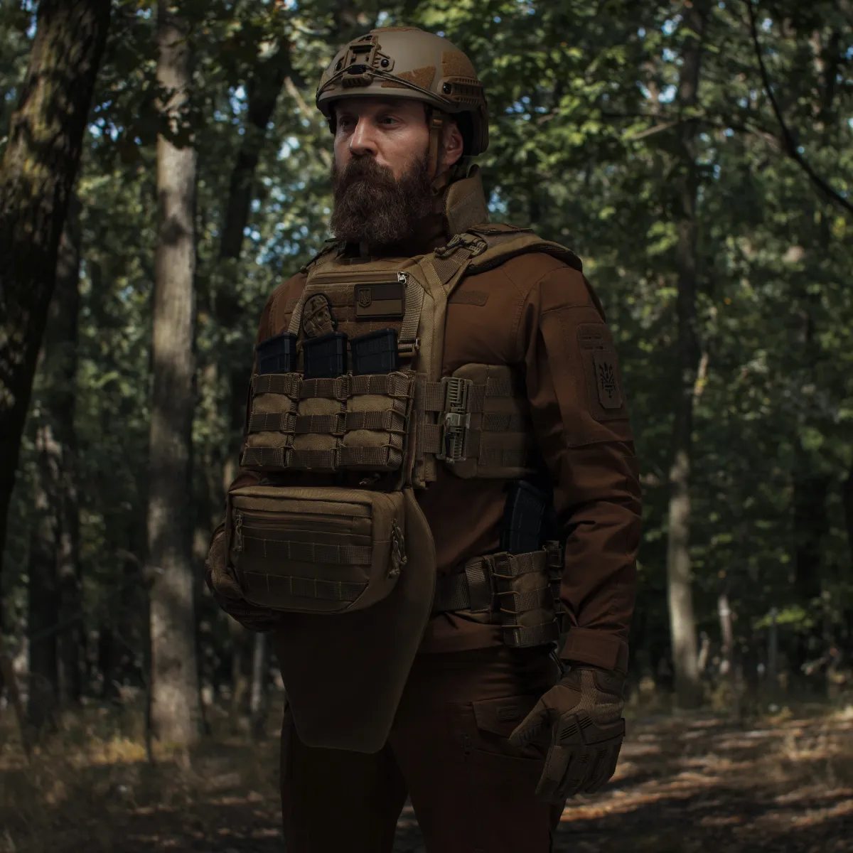 Сумка-напашник стандартная 2-го класса защиты. Материал Cordura 1000. Койот 5