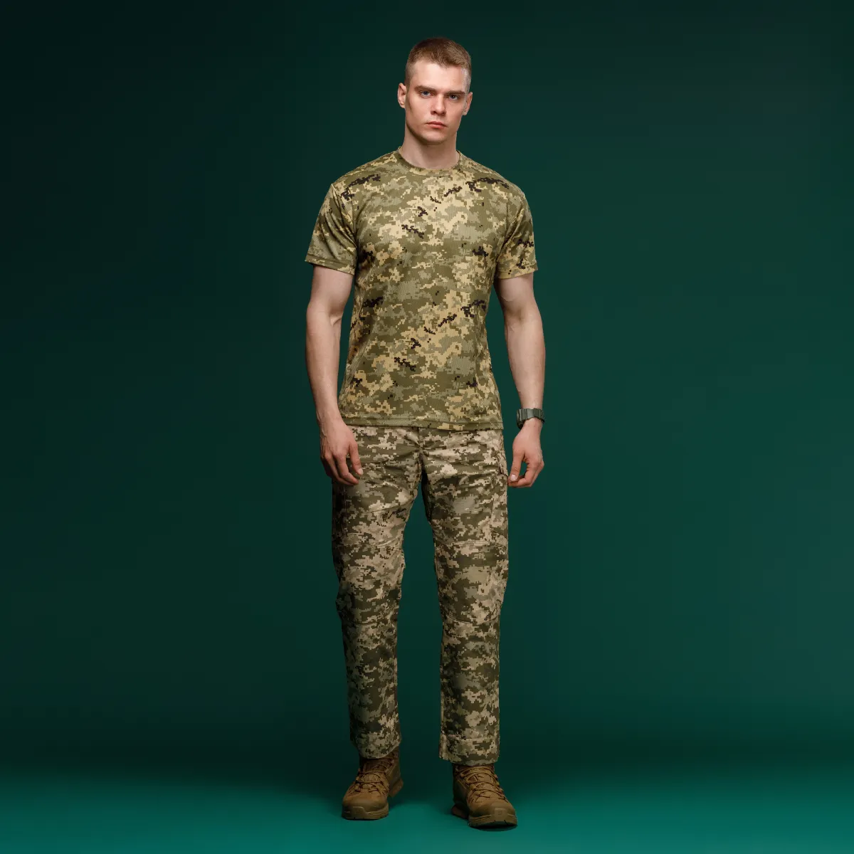 Комплект футболок (3 шт.) AIR Coolmax без логотипа. Легкие и хорошо отводят влагу. Пиксель (мм-14) 6