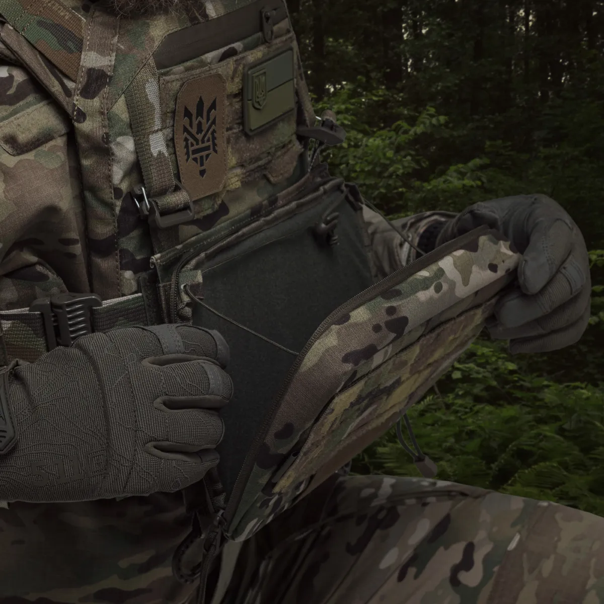 Административный подсумок PRO.  Cordura 1000. Крепление Molle. Мультикам 5