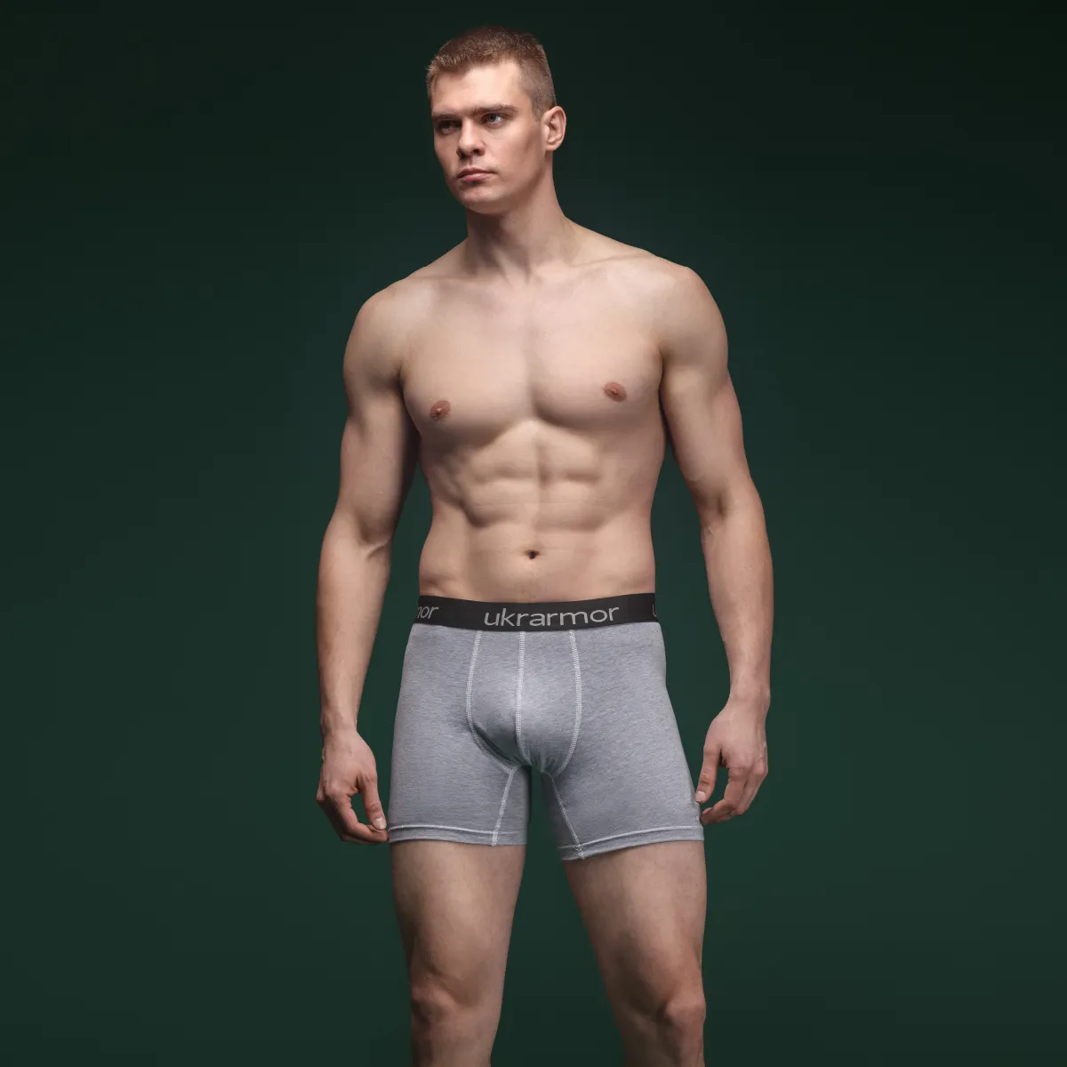 Комплект чоловічих трусів Soldier's Boxer (3 шт). Матеріал Charged Cotton. Сірі 2