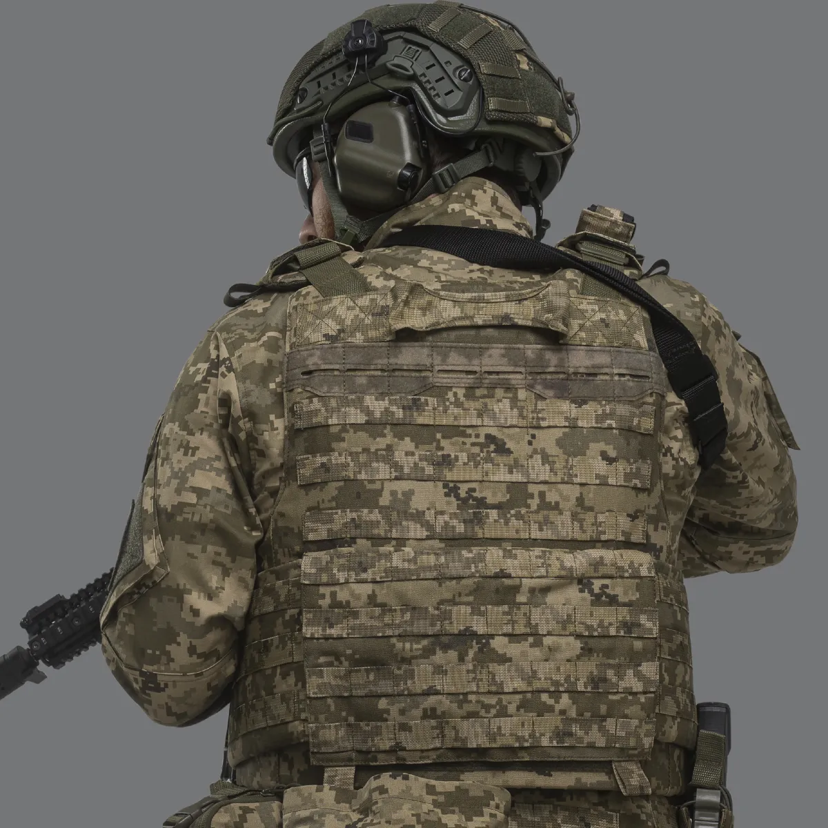 Боевой бронежилет IBV-1. Вес 3.1 кг. Увеличенная площадь защиты. Пиксель (мм-14). S/M 6