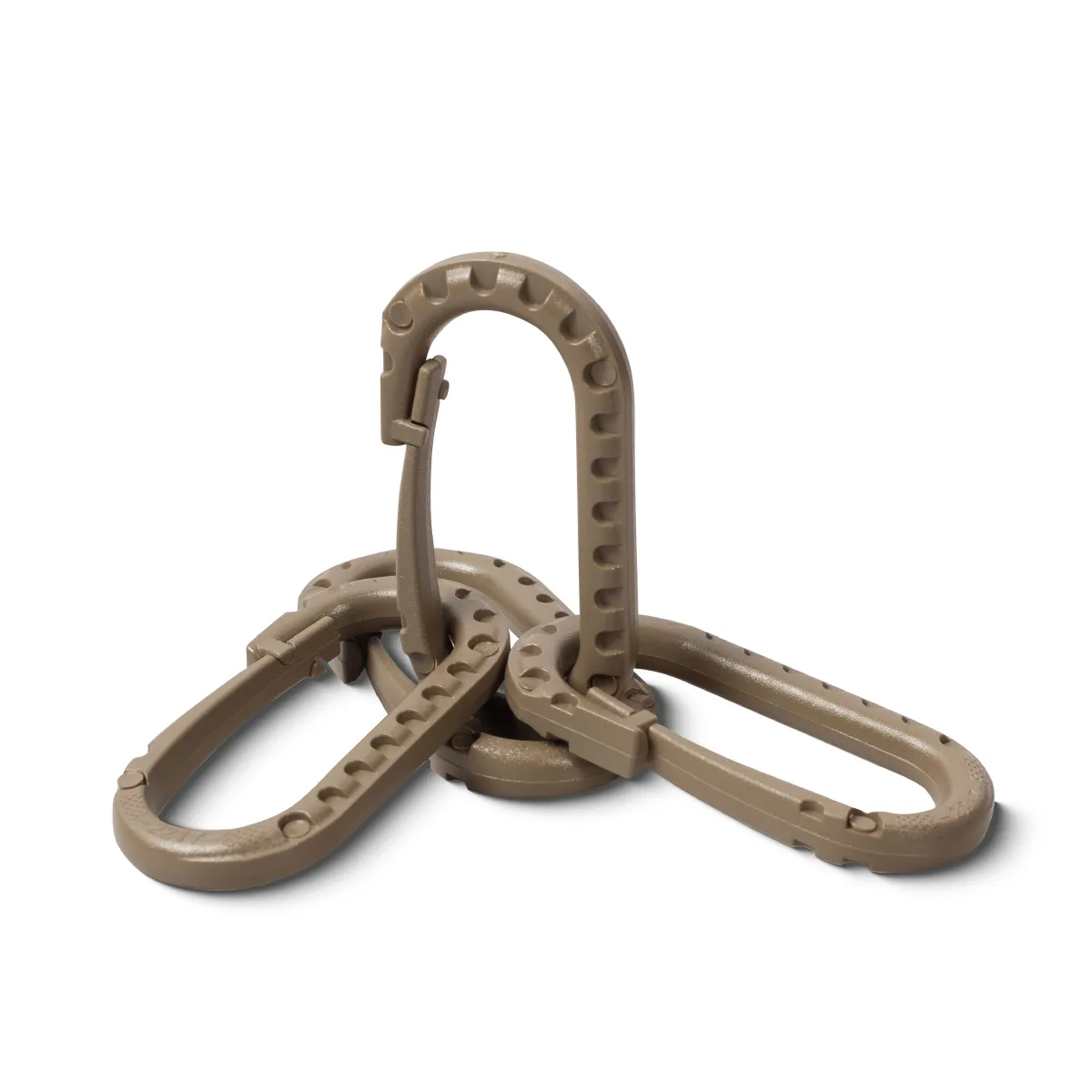 Карабін пластиковий універсальний, 60 х 40 мм. Колір Койот 3