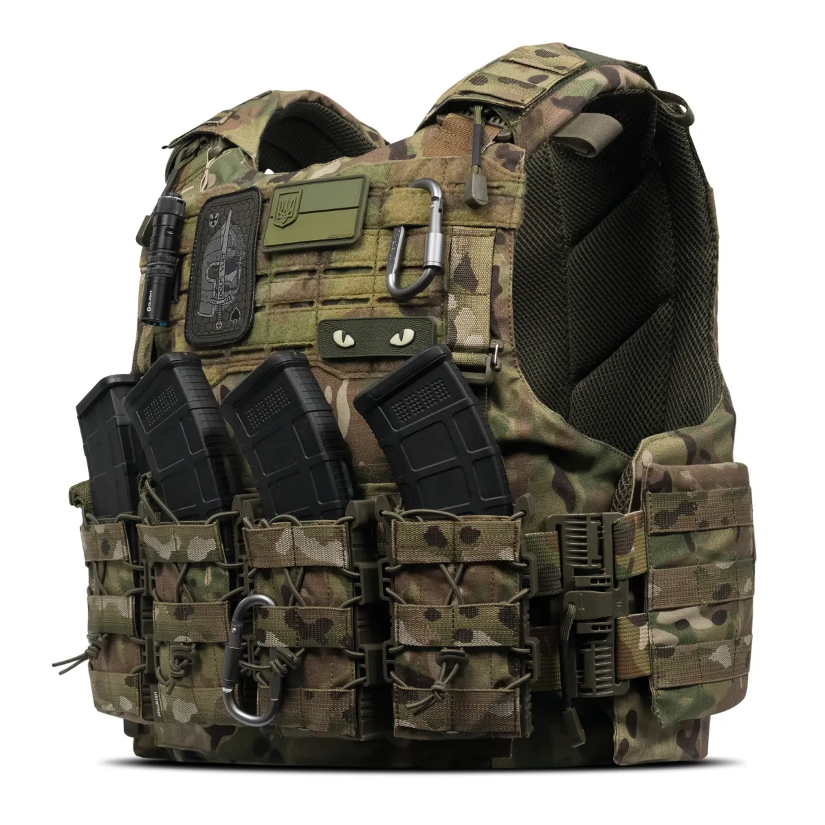 Плитоноска IBV (аналог IOTV). Увеличенная площадь защиты. Цвет Мультикам