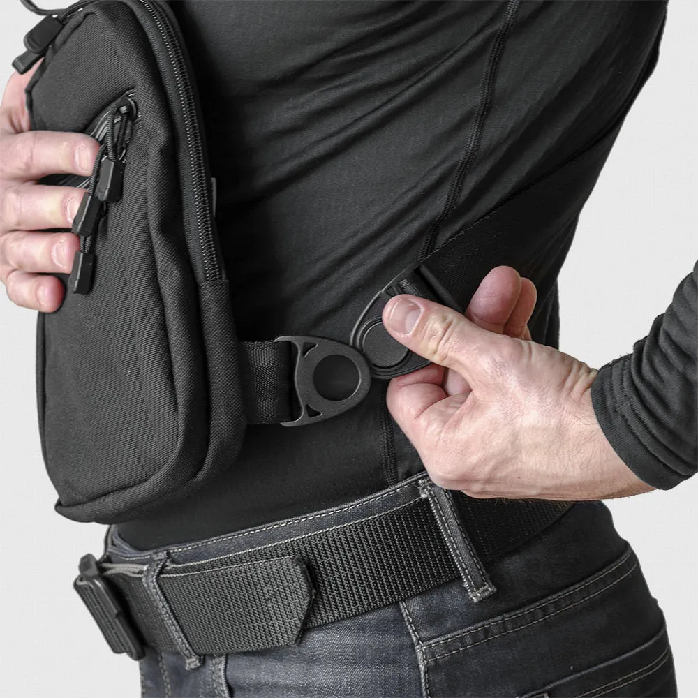 Нагрудная сумка-кобура A-line A33. Cordura 1000D. Цвет Черный 4