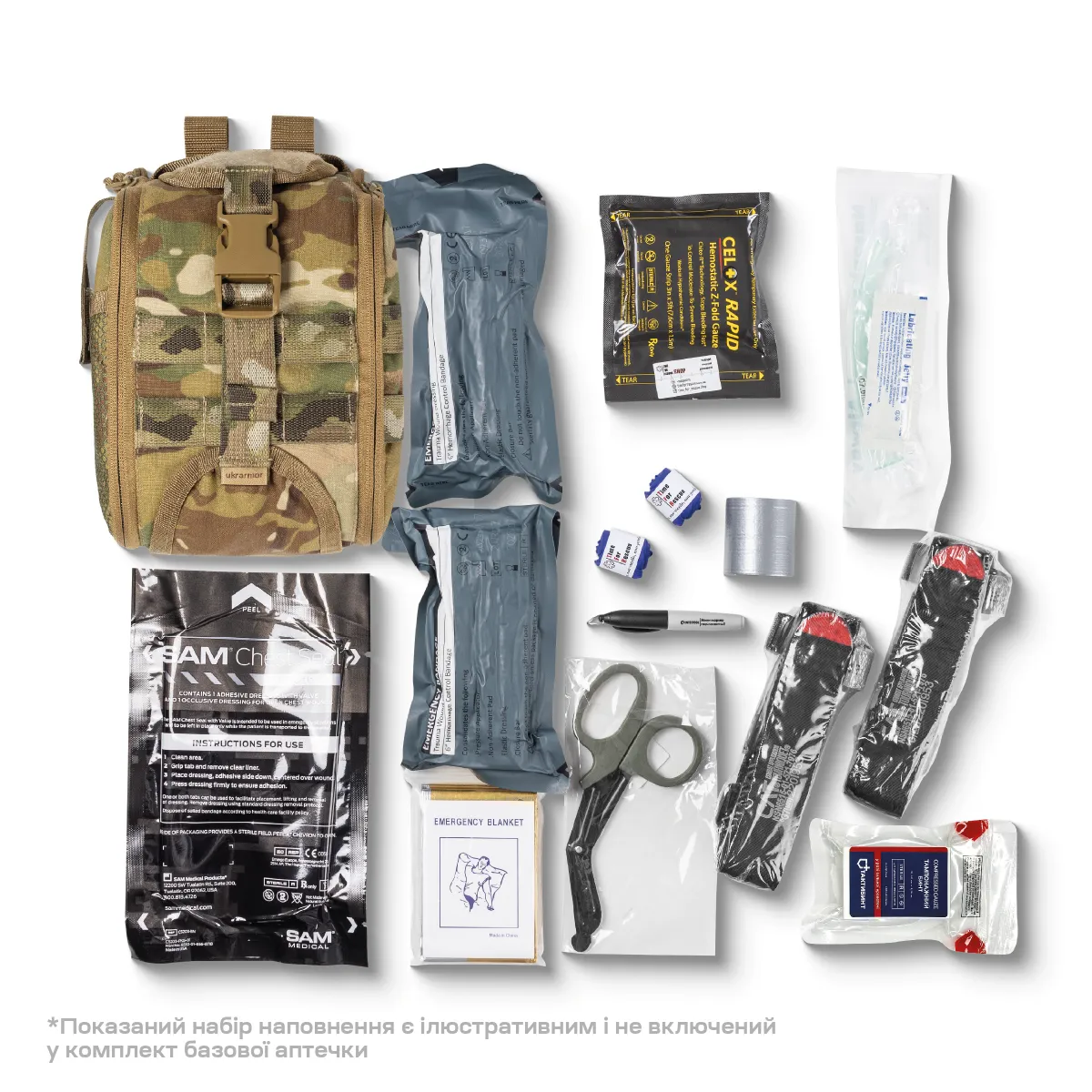 Аптечка збільшена PRO (підсумок-органайзер). Cordura 1000. Піксель (мм-14) 6