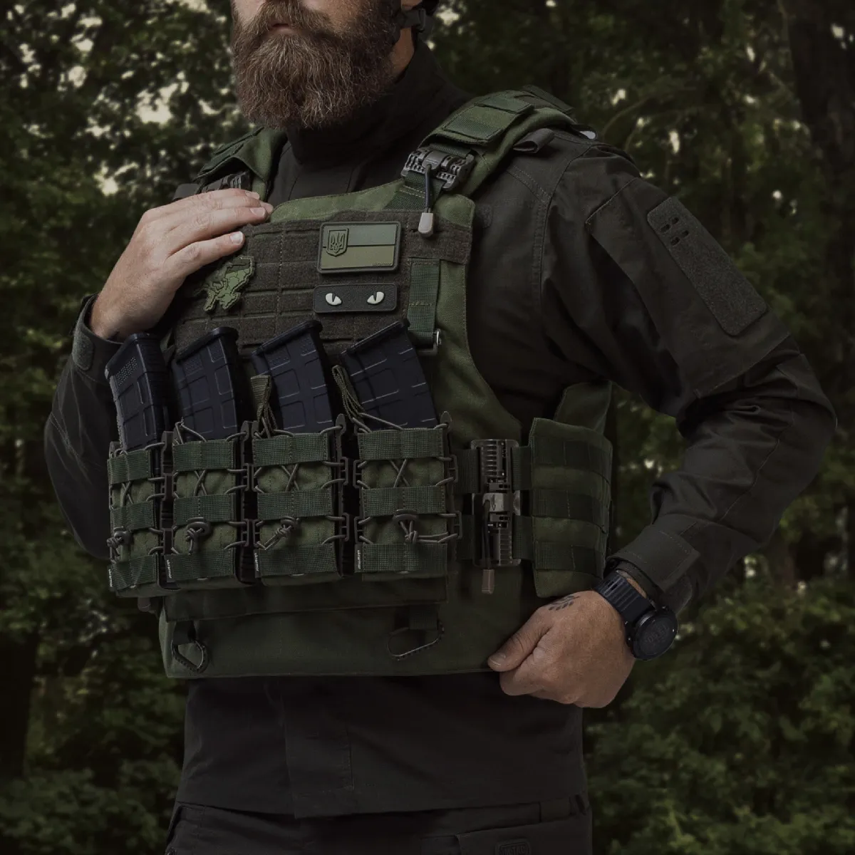 Боевой бронежилет IBV-1. Вес 3.6 кг. Увеличенная площадь защиты. Олива. L/XL 4