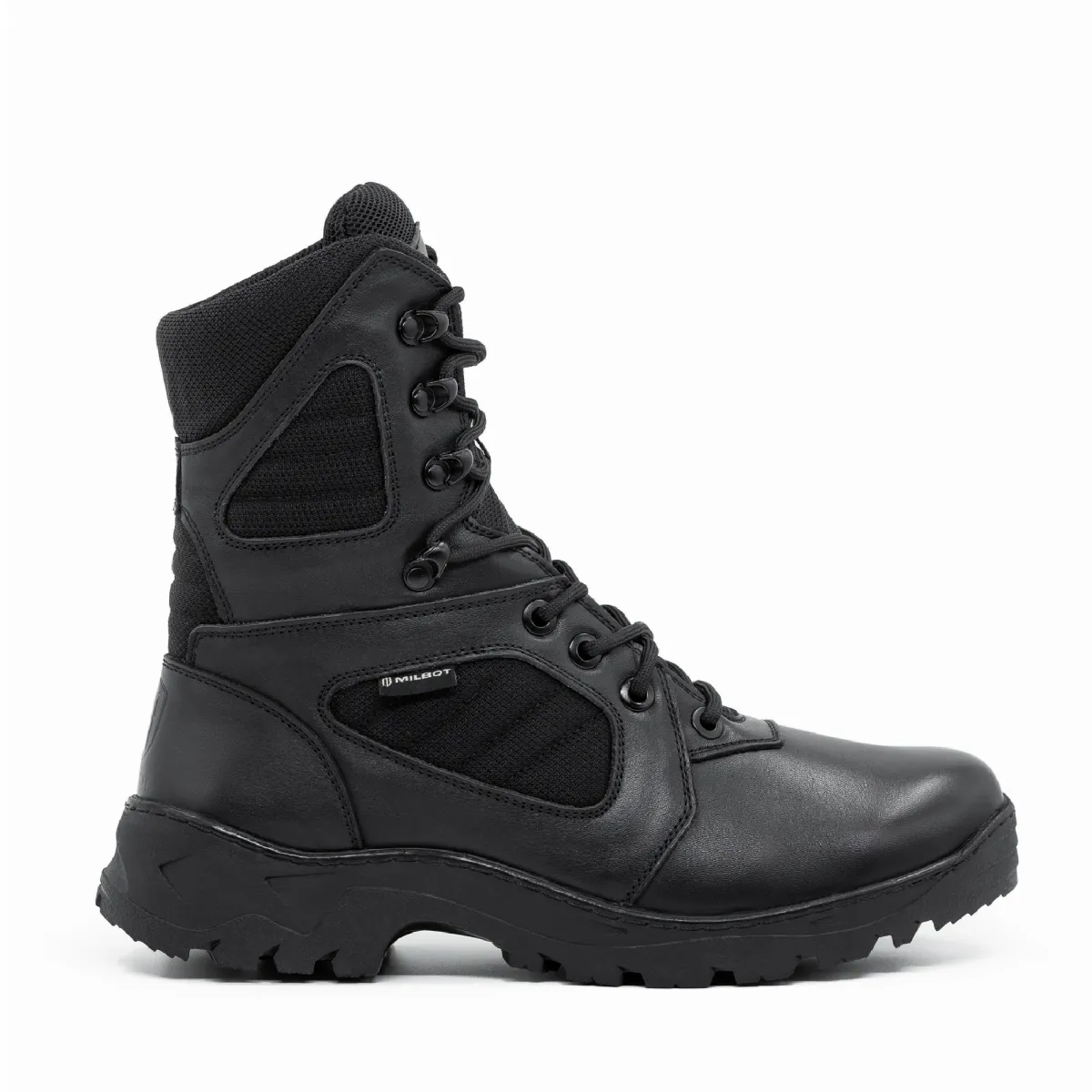 Тактическая обувь Milbot Conquest с мембраной Gore-Tex®. Натуральная кожа. Черные