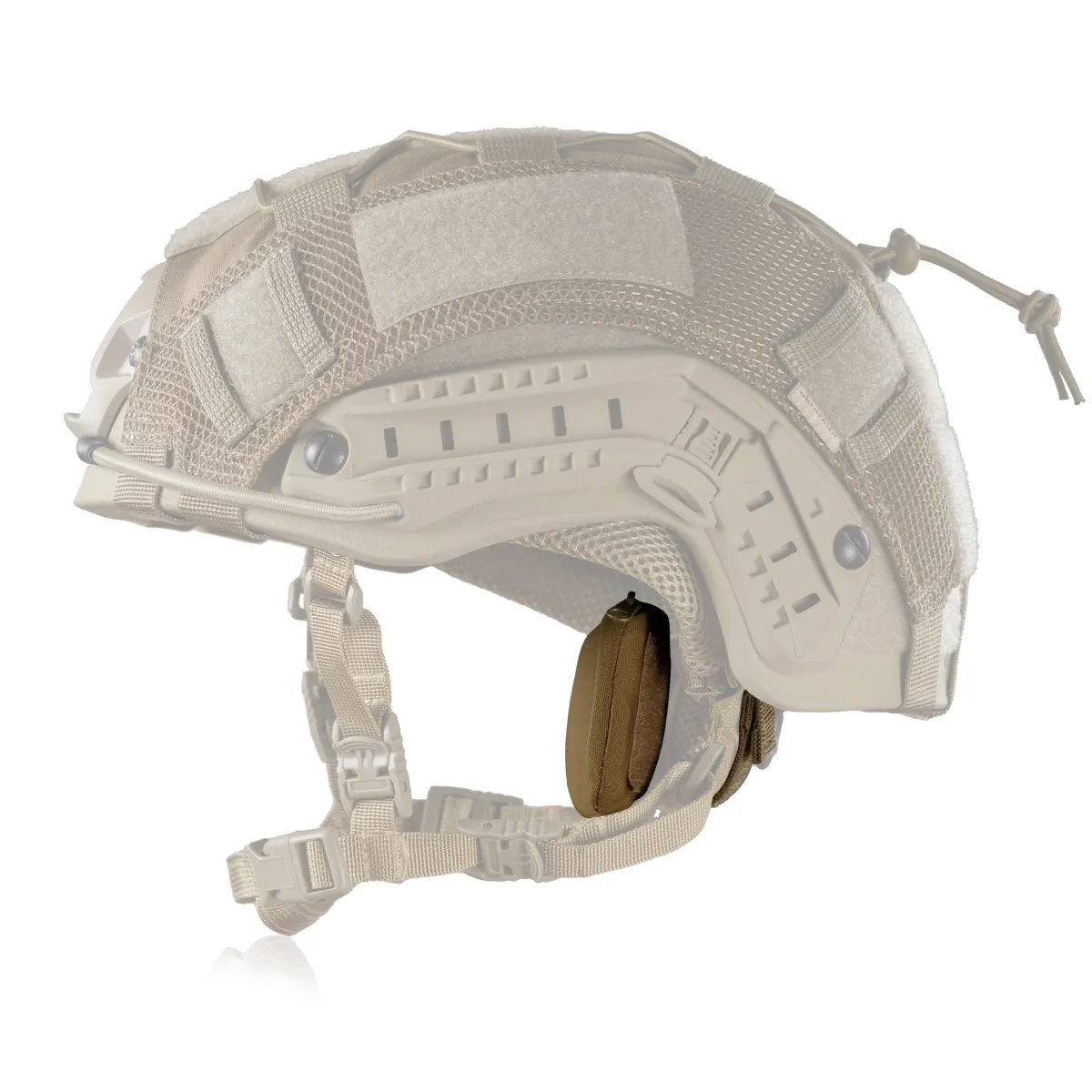 Баллистическая защита затылка (с креплением на шлем) 2-го класса защиты. Койот 9