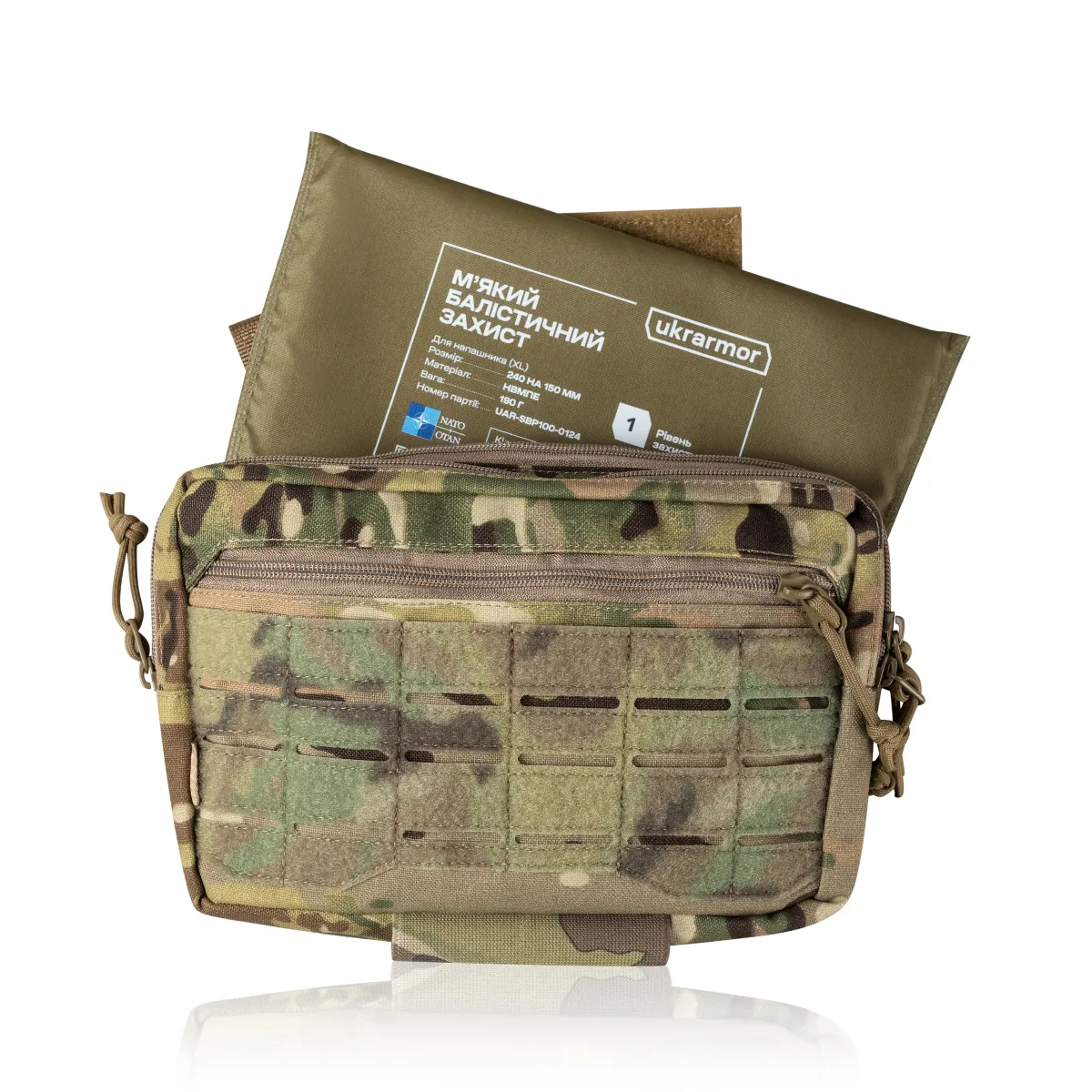 Сумка-напашник PRO 1-го класса защиты. Размер XL (19х26 см). Материал Cordura 1000. Черный 8