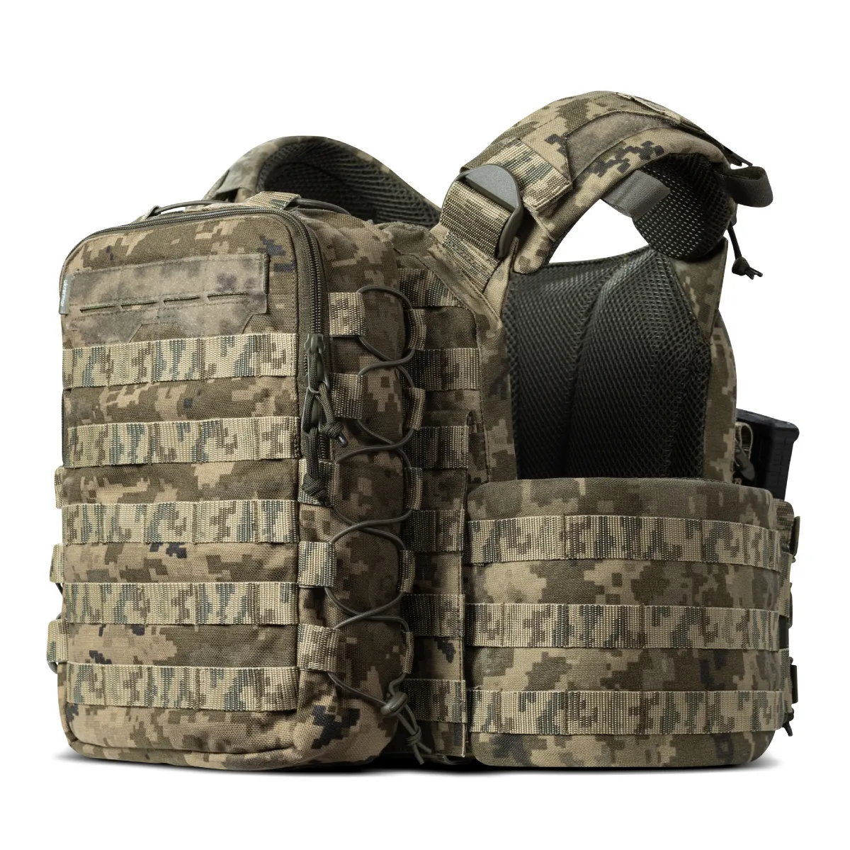 Тактический рюкзак на 10 л. Крепление Molle. Cordura 1000D. Пиксель (мм-14) 2
