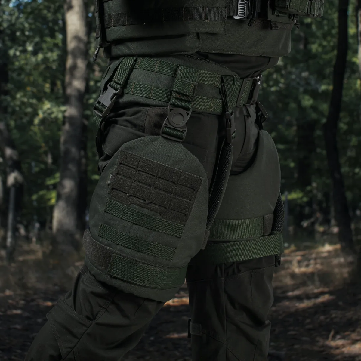 Захист внутрішньої частини стегна 2-го класу захисту (з балістичним пакетом). Олива 5