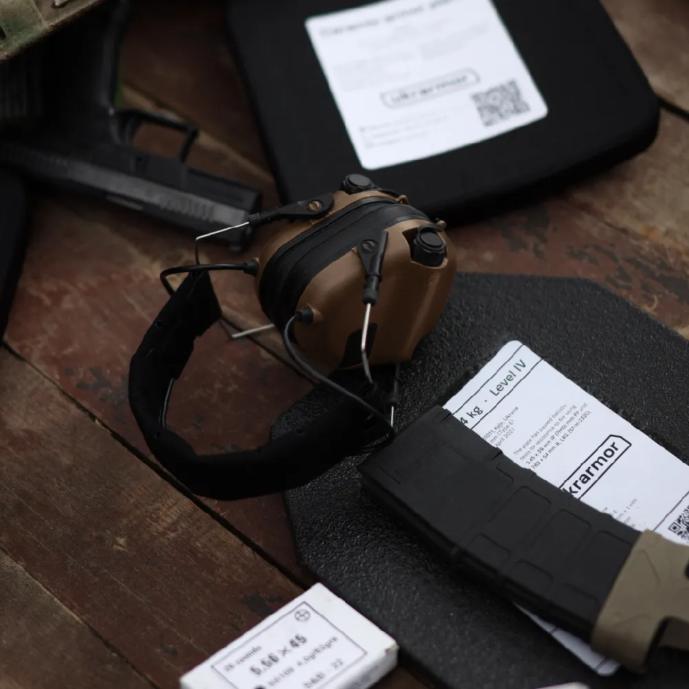 Активні навушники Earmor М31. Койот. Захист IPX-5, ударостійкі 6