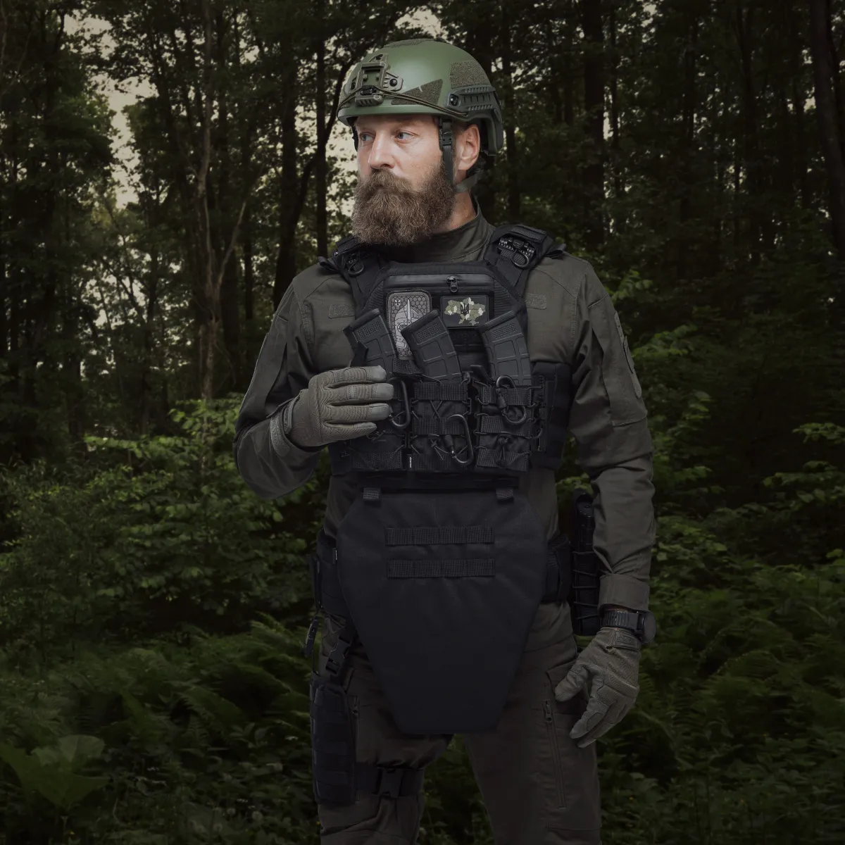 Протиуламковий фартух 2-го класу захисту (з балістичним пакетом). Розмір XL. Чорний 5