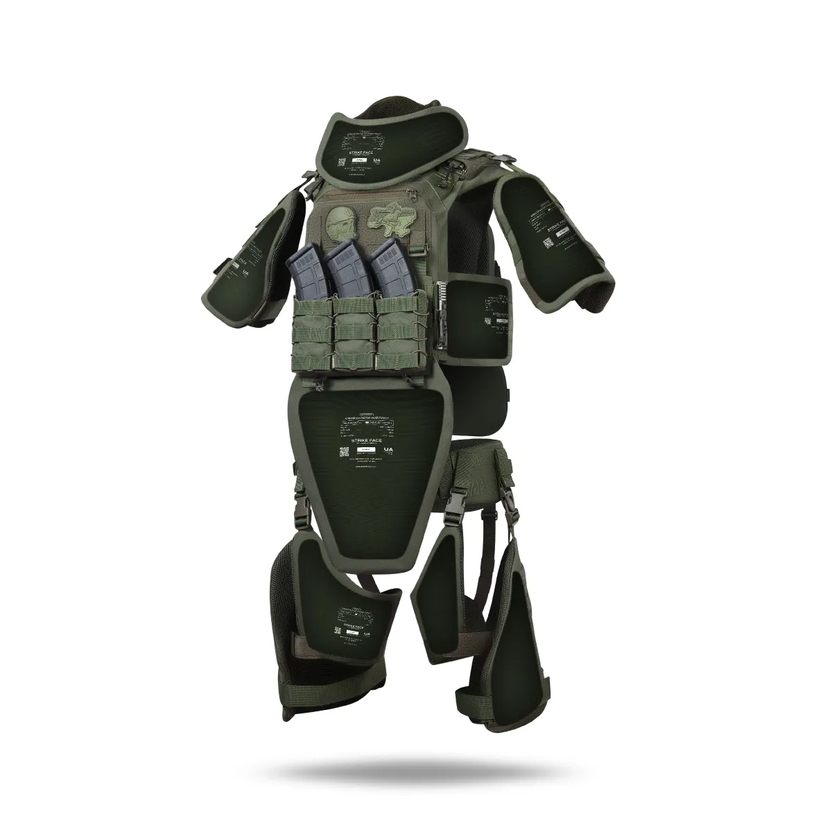 Плечовий захист з балістичними пакетами 1-го класу. STANAG 2920. Олива 9