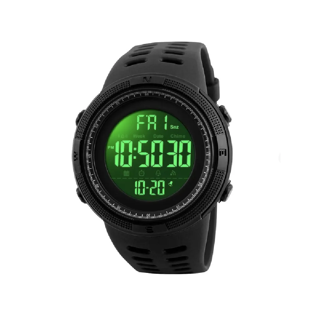 Часы тактические Skmei 1251 с таймером обратного отсчета. Черный 2