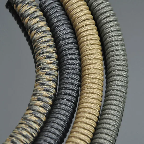 Шнур страхувальний Standard з воронованим карабіном. Навантаження до 50 кг. Чорний 6