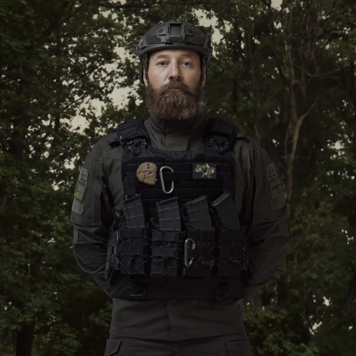 Бойовий бронежилет IBV-2 (Stanag 2920). Вага 3.7 кг. Збільшена площа захисту. Чорний. S/M 3