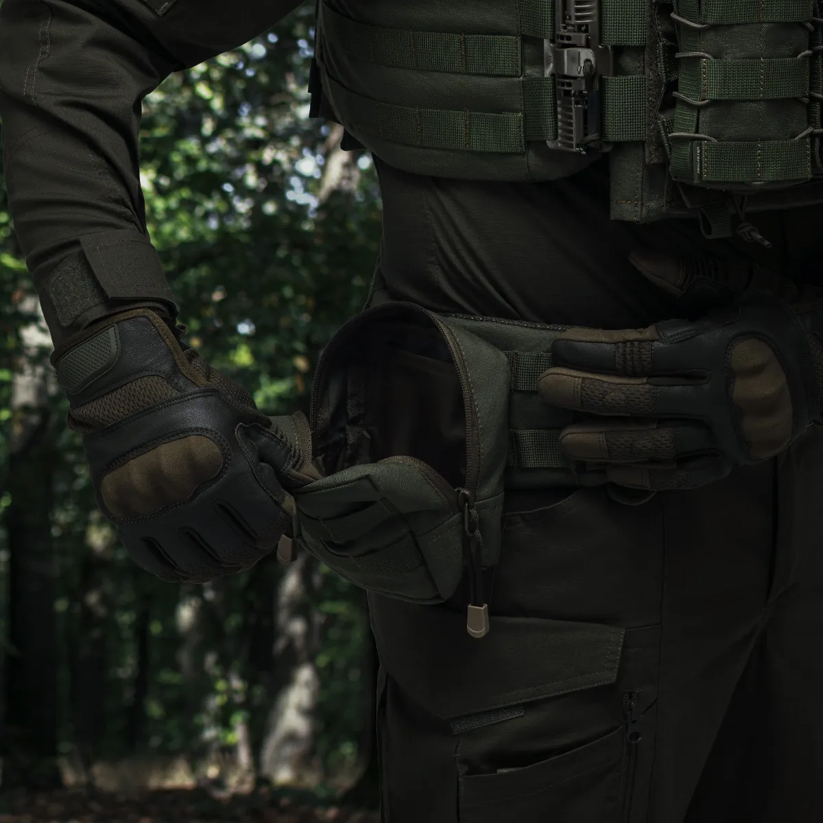 Підсумок утилітарний S. Кріплення Molle. Cordura 1000. Олива. 4