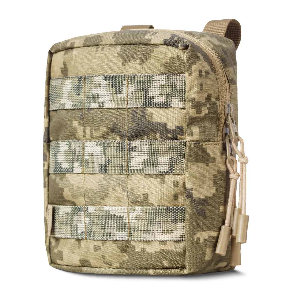 Подсумок утилитарный L. Крепление Molle. Cordura 1000. Пиксель (мм-14).