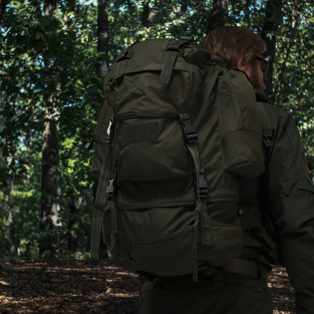 Рюкзак Mil-Tec на 75 л с водоотталкивающим покрытием. Олива 10