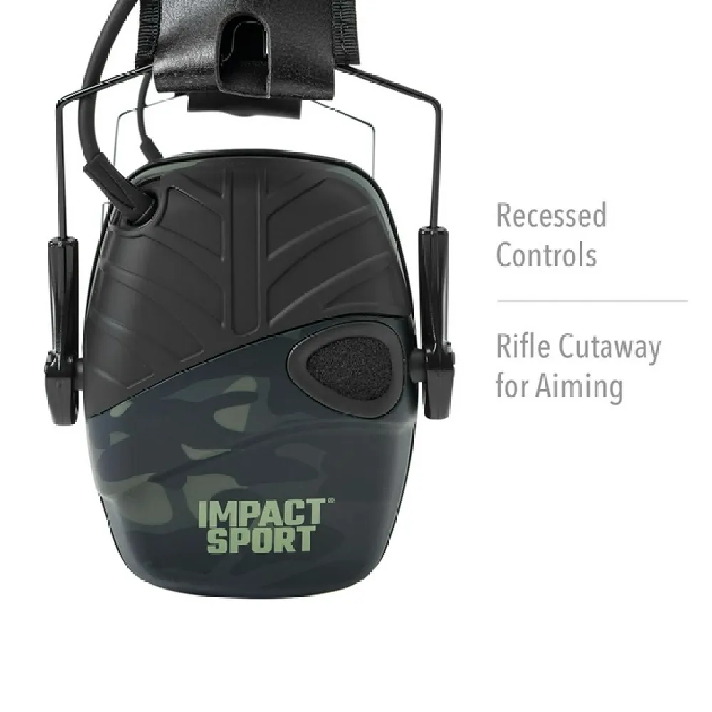 Активные наушники Howard Leight Impact Sport. Цвет Black Multicam / Чорний Мультикам 2