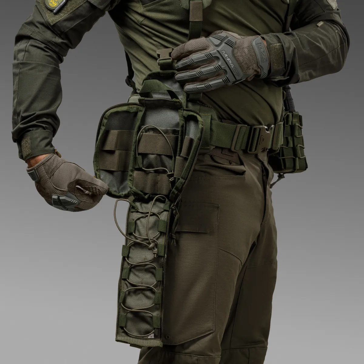 Подсумок-органайзер аптечка. Крепление Molle. Cordura 500D. Олива 4